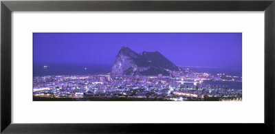 High Angle View Of A City, Gibraltar, Spain by Panoramic Images Pricing Limited Edition Print image