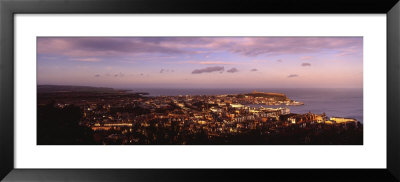Aerial View Of A City, Scarborough, North Yorkshire, England, United Kingdom by Panoramic Images Pricing Limited Edition Print image