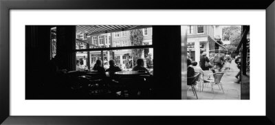 Tourists In A Cafe, Amsterdam, Netherlands by Panoramic Images Pricing Limited Edition Print image