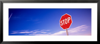 Stop Sign Against Sky by Panoramic Images Pricing Limited Edition Print image