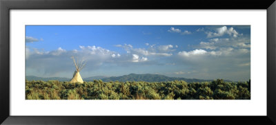 Teepee In A Field, Taos, New Mexico, Usa by Panoramic Images Pricing Limited Edition Print image