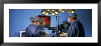 Surgeons Performing Laparoscopic Surgery by Panoramic Images Pricing Limited Edition Print image