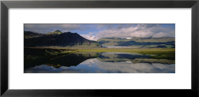 Reflection Of Mountain And Cloud In Water, Skaftafell National Park, Iceland by Panoramic Images Pricing Limited Edition Print image