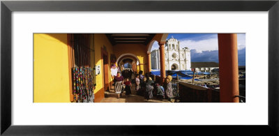 Group Of People Walking In A Corridor, San Francisco El Alto, Guatemala by Panoramic Images Pricing Limited Edition Print image