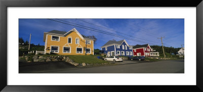 Houses Along A Road, Sainte Luce, Quebec, Canada by Panoramic Images Pricing Limited Edition Print image