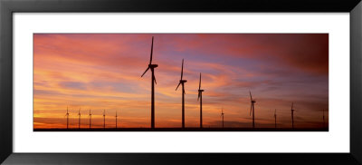 Wind Turbine In The Barren Landscape, Brazos, Texas, Usa by Panoramic Images Pricing Limited Edition Print image