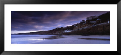 Building Along A Coastline, Scarborough, North Yorkshire, England, United Kingdom by Panoramic Images Pricing Limited Edition Print image