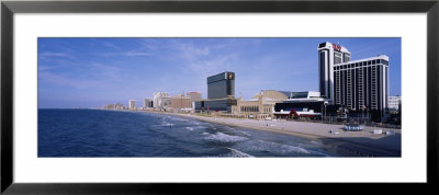 Buildings Along A Waterfront, Atlantic City, New Jersey, Usa by Panoramic Images Pricing Limited Edition Print image