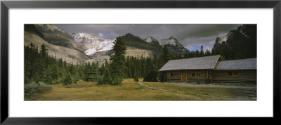 Log Cabins On A Mountainside, Yoho National Park, British Columbia, Canada by Panoramic Images Pricing Limited Edition Print image