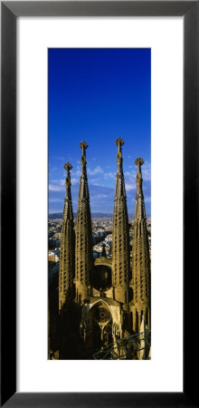 High Section View Of Towers Of A Basilica, Sagrada Familia, Barcelona, Catalonia, Spain by Panoramic Images Pricing Limited Edition Print image