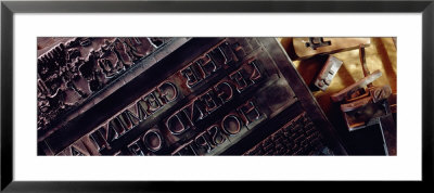 Close-Up Of Metal Printing Blocks by Panoramic Images Pricing Limited Edition Print image