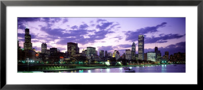 Sunset, Sky, Skyline, Twilight, Downtown, City Scene, Loop, Chicago, Illinois, Usa by Panoramic Images Pricing Limited Edition Print image