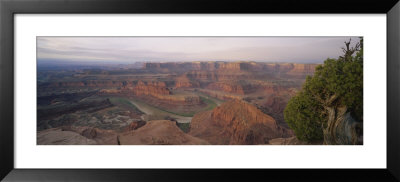 High Angle View Of An Arid Landscape, Canyonlands National Park, Utah, Usa by Panoramic Images Pricing Limited Edition Print image
