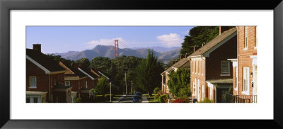 Cars In Front Of Houses, The Presidio, San Francisco, California, Usa by Panoramic Images Pricing Limited Edition Print image