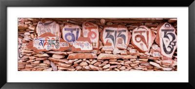 Tibetan Prayer Stones, Qinghai Province, China by Panoramic Images Pricing Limited Edition Print image
