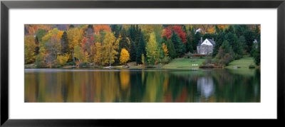 Lake With House, Canada by Panoramic Images Pricing Limited Edition Print image