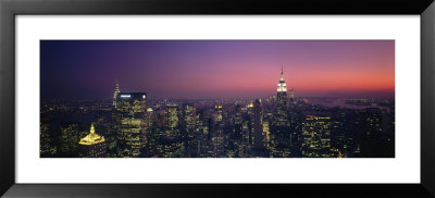 Twilight, Aerial, New York City, New York State, Usa by Panoramic Images Pricing Limited Edition Print image