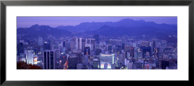 Night, Seoul, South Korea by Panoramic Images Pricing Limited Edition Print image