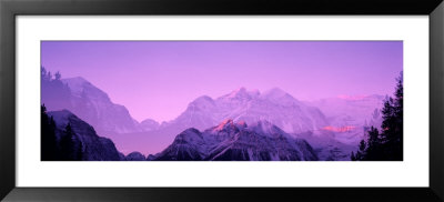Twilight, Mountains, Mountainscape, Banff National Park, Alberta, Canada by Panoramic Images Pricing Limited Edition Print image