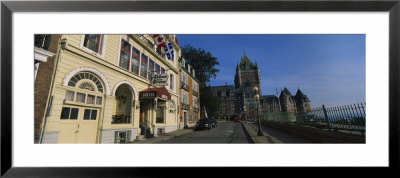 Cars Parked In Front Of A Hotel, Quebec City, Quebec, Canada by Panoramic Images Pricing Limited Edition Print image