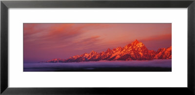 Teton Range, Grand Teton National Park, Wyoming, Usa by Panoramic Images Pricing Limited Edition Print image