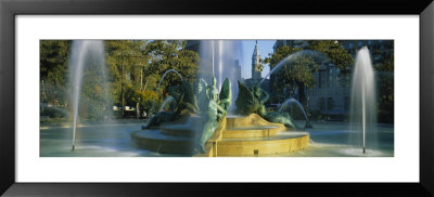 Fountain In Front Of A Building, Logan Circle, City Hall, Philadelphia, Pennsylvania, Usa by Panoramic Images Pricing Limited Edition Print image