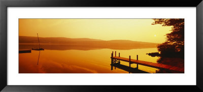 Pier, Pleasant Lake, New Hampshire, Usa by Panoramic Images Pricing Limited Edition Print image