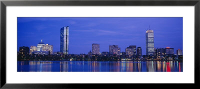 Night, Skyline, Back Bay, Boston, Massachusetts, Usa by Panoramic Images Pricing Limited Edition Print image