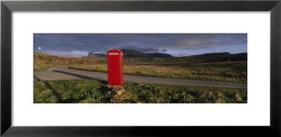 Telephone Booth In A Landscape, Isle Of Skye, Highlands, Scotland, United Kingdom by Panoramic Images Pricing Limited Edition Print image