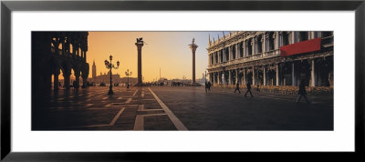 People Walking Across Street, The Piazetta With Palazzo Ducale And Libreria Vecchia, Venice, Italy by Panoramic Images Pricing Limited Edition Print image