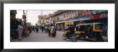 Road Passing Through A Market, Bikaner, Rajasthan, India by Panoramic Images Pricing Limited Edition Print image
