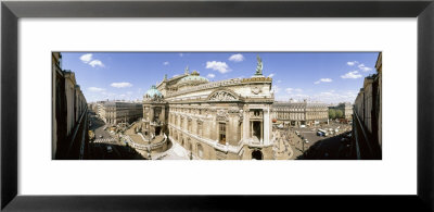 High Angle View Of Opera House, Paris, France by Panoramic Images Pricing Limited Edition Print image