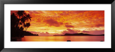 Sunset, Huahine Island, Tahiti by Panoramic Images Pricing Limited Edition Print image