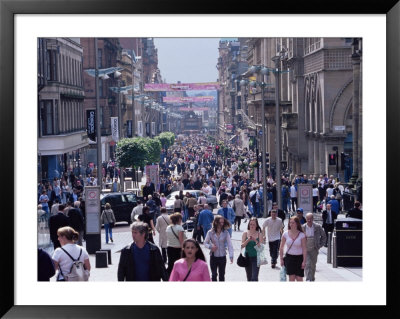 People Walking On Buchanan Street, Glasgow, Scotland, United Kingdom by Yadid Levy Pricing Limited Edition Print image