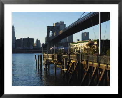 The River Cafe Under Brooklyn Bridge, Brooklyn, New York City, New York, Usa by Amanda Hall Pricing Limited Edition Print image