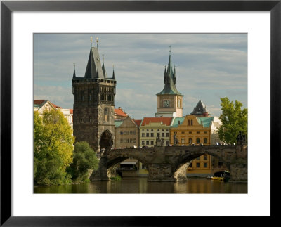 Charles Bridge And Old Town Bridge Tower, Prague, Czech Republic by David Barnes Pricing Limited Edition Print image