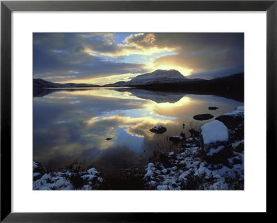 Sunrise Over Cul Mor From Fionn Loch, Scotland by Iain Sarjeant Pricing Limited Edition Print image