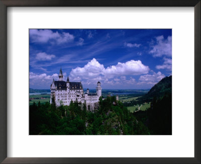 King Ludwig Ii's Neuschwanstein Castle And Countryside Around It, Fussen, Bavaria, Germany by Dennis Johnson Pricing Limited Edition Print image