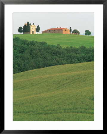 Hillside Chapel, Tuscany, Italy by Walter Bibikow Pricing Limited Edition Print image