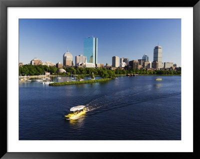 City Skyline Across The Charles River, Boston, Massachusetts, New England, Usa by Amanda Hall Pricing Limited Edition Print image