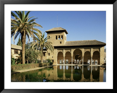 Gardens Of The Partal, Alhambra, Unesco World Heritage Site, Granada, Andalucia, Spain by Michael Busselle Pricing Limited Edition Print image