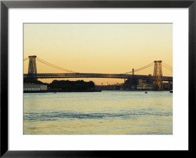 Williamsburg Bridge And The East River, New York City, New York, Usa by Amanda Hall Pricing Limited Edition Print image
