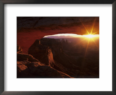 Sunrise In The Desert, Mesa Arch, Island In The Sky, Canyonlands National Park, Utah, Usa by Jerry Ginsberg Pricing Limited Edition Print image