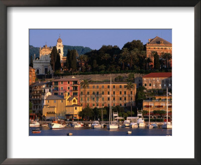 Buildings On Waterfront, Santa Margherita, Liguria, Italy by Stephen Saks Pricing Limited Edition Print image