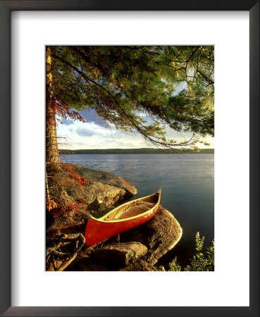 Cedar Canvas Canoe, Canada by David Cayless Pricing Limited Edition Print image