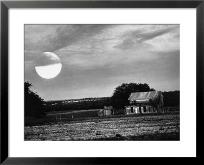 Moonlight Shining Over Ranch Of Lyndon B. Johnson by George Silk Pricing Limited Edition Print image