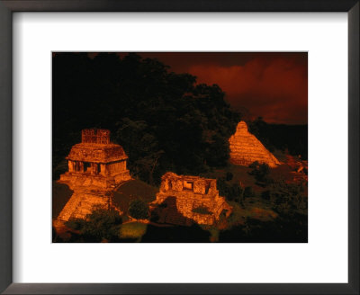 Sunrise Over Ruins, Palenque, Chiapas, Mexico by Jon Davison Pricing Limited Edition Print image