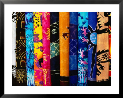 Batik Sarongs For Sale, Senggigi, Lombok, West Nusa Tenggara, Indonesia by Richard I'anson Pricing Limited Edition Print image