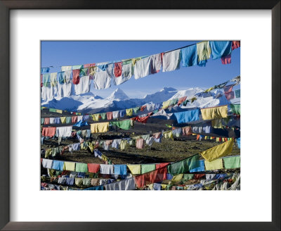 Prayer Flags, Himalayas, Tibet, China by Ethel Davies Pricing Limited Edition Print image