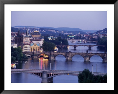 View Over Vltava River From Letna Gardens, Prague, Czech Republic by Sergio Pitamitz Pricing Limited Edition Print image